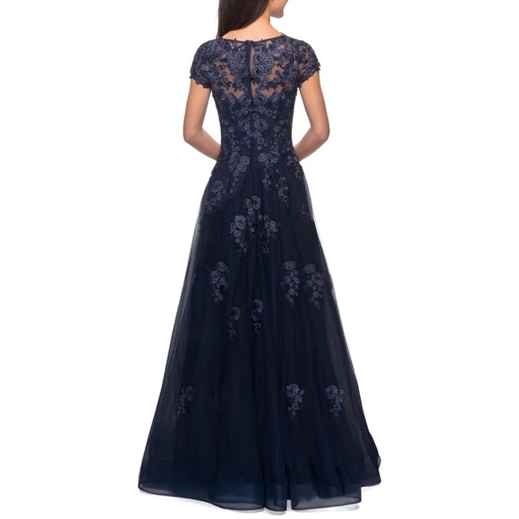 La FEMME EMBELLISHED MESH A-LINE GOWN ❤️IN STORES❤️ - Picture 3 of 5